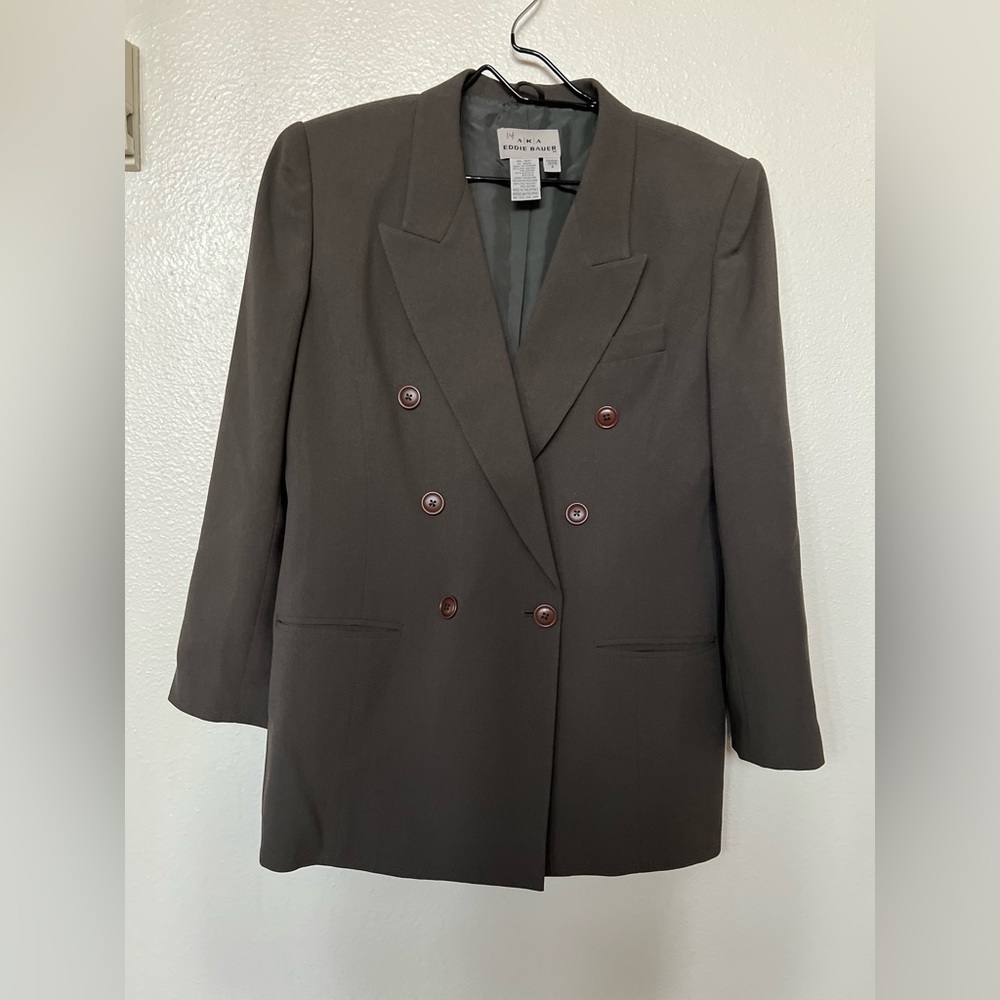Vintage Eddie Bauer Forrest Green Oversized Blazer